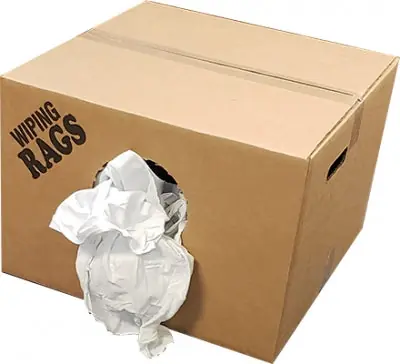 Spilfyter WR5010W-25 Reclaimed Wiping Product White 25 lb Box