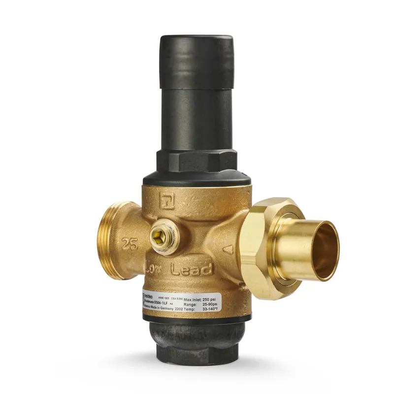Resideo DS06-101-SUS-LF/U 3/4 in DialSet Female NPT Single Union Sweat-Tailpiece PRV