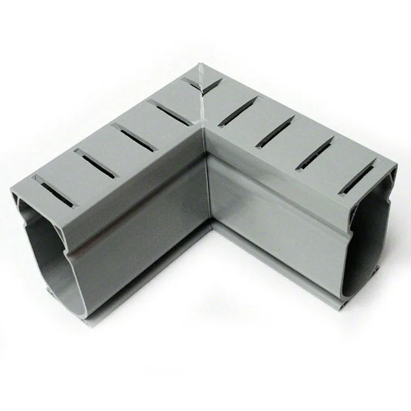 Stegmeier D9G Deck Drain Angle 90 Degree Gray