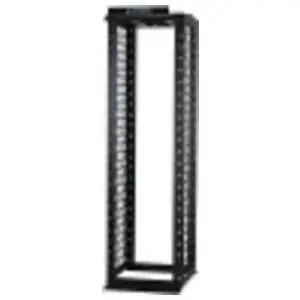Ortronics OR-MM20706-B Mighty Mo 20 Channel Rack Floor Mount Aluminum 6.5 in Channel 12-24 Tapped 45 RU 7 ft H Black