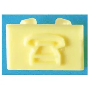 Ortronics OR-40324100 Data Or Blank Colored Snap-In Icon Tab Light Yellow