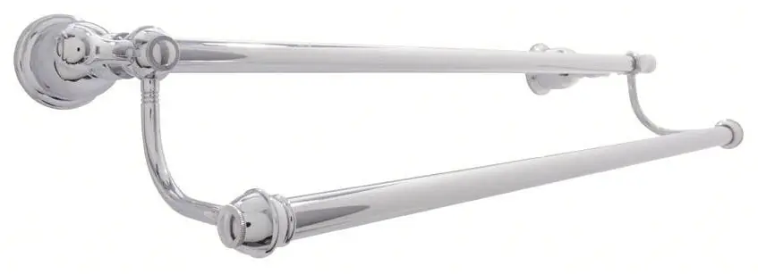 Danze D443611 Opulence 24 Inch Double Round Towel Bar Chrome Plated