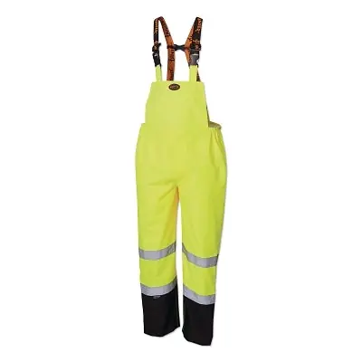 Pioneer V1200461U-3XL 5404AU/5405AU HV 300D Ripstop Waterproof Safety Bib Pant 3X-Large