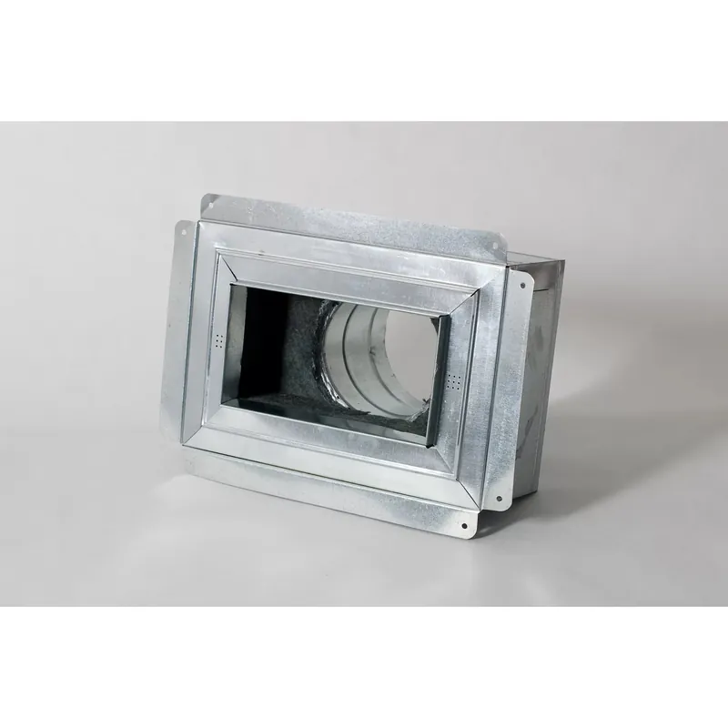 Miami Tech R6MTBG100605 10 inch x 6 inch x 5 inch R6 Metal Top Register Box with Collar Gasket Replacement R6MTBG100605