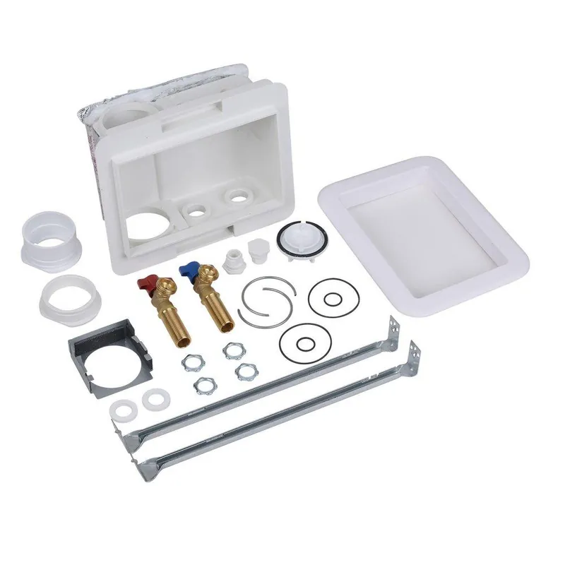 Oatey 38470 Centro II Quarter-Turn Copper Sweat Connection Fire Rated Washing Machine Supply Box