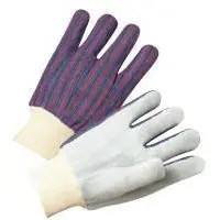 Anchor Brand 101-2010 Leather Palm Knit Wrist Cotton Gloves