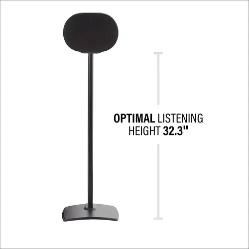 Sanus WSSE32-B2 Speaker Stands for Sonos Era 300, 1-Pair, Black
