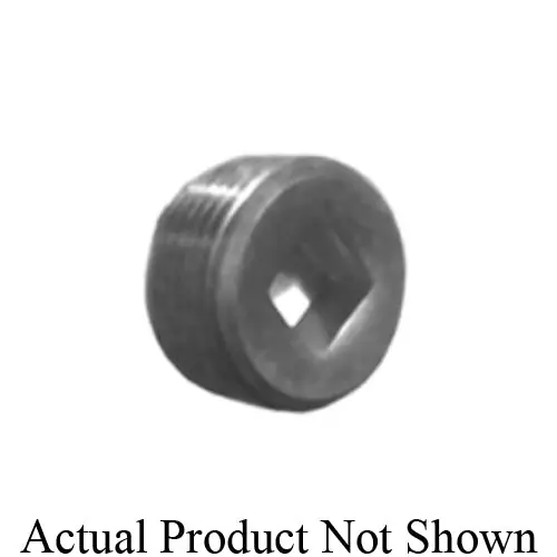 Billco IB.125 Square Socket Pipe Plug, Steel, 1-1/4 in, NPTF, Black Oxide