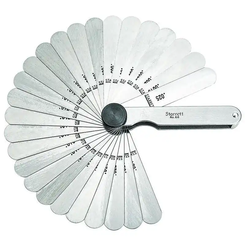 Starrett LSSTA-50314 66 SAE Thickness Gage Set 26 Pieces