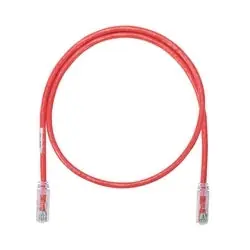 Panduit NK6PC7RDY NetKey CAT6 24AWG Stranded UTP Cable, 7' Red