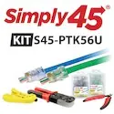 Simply45 S45-PTK56U Pass Through Series Cat5e/6 UTP Starter Kit 1ea