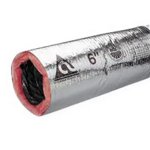 SPS Approved Vendor FDR67 7 inch x 25 ft Insulated 2-Ply Polyester Core Flexible Duct, R-Value 6.0