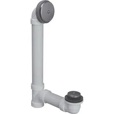 Watco 621-PP-CP PVC Piping Push Pull Bath Waste Half Kit, 1-1/2 inch to 11-1/2 inch