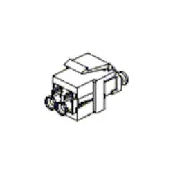 Belden AX102420 Fiber Panel, Commercial, 2-F Module Single-mode, Keyconnect LC Duplex