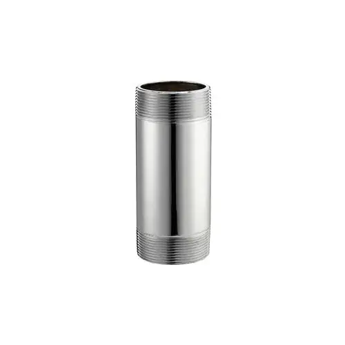 Merit Brass 3008-250 Chrome Plated Brass Schedule 40 Nipple 1/2 x 2-1/2 NPT Male