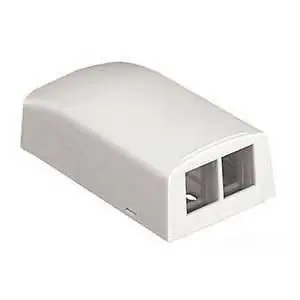 Panduit NK2BXBL-A NetKey 2-Port Surface Mount Box Black