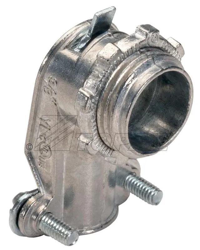 Southwire 110TZ Flexible Conduit Connector 90 Degree 4-In D/C 90D SQZ BX-FLEX CONN
