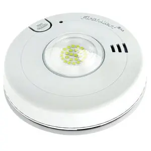 BRK 7020BSL Photoelectric Smoke Wire-In Hardwired Smoke Alarm And LED Strobe 3 Volt Lithium Battery 120 Volt AC