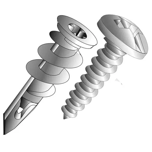 Cully 39916-6 #8 x 1-1/4 EZ Anchor, Phillips/Slotted - Zinc Alloy (201pc Jar)