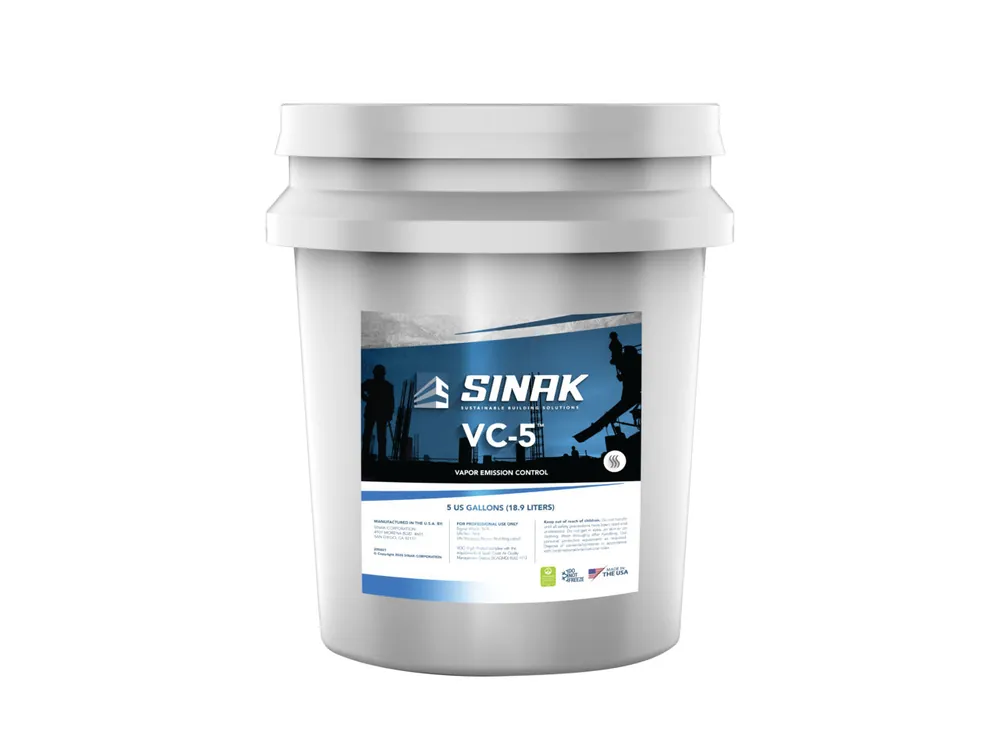 SINAK WDVC5005 VC5 5 Gal. Pail White Vapor Emission and Alkalinity Control