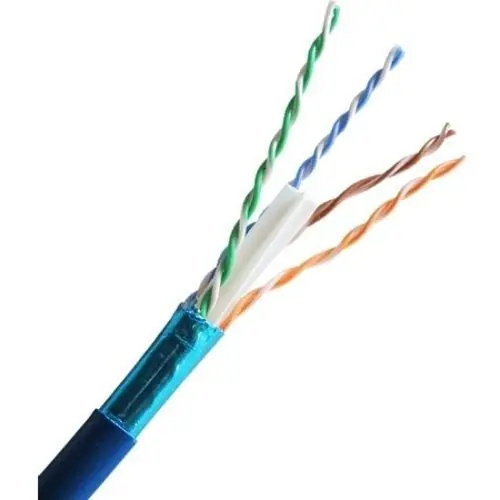 Comprehensive CAT6SHBLU-1000 CAT6 550MHz Shielded Solid LAN Cable 1000' Blue