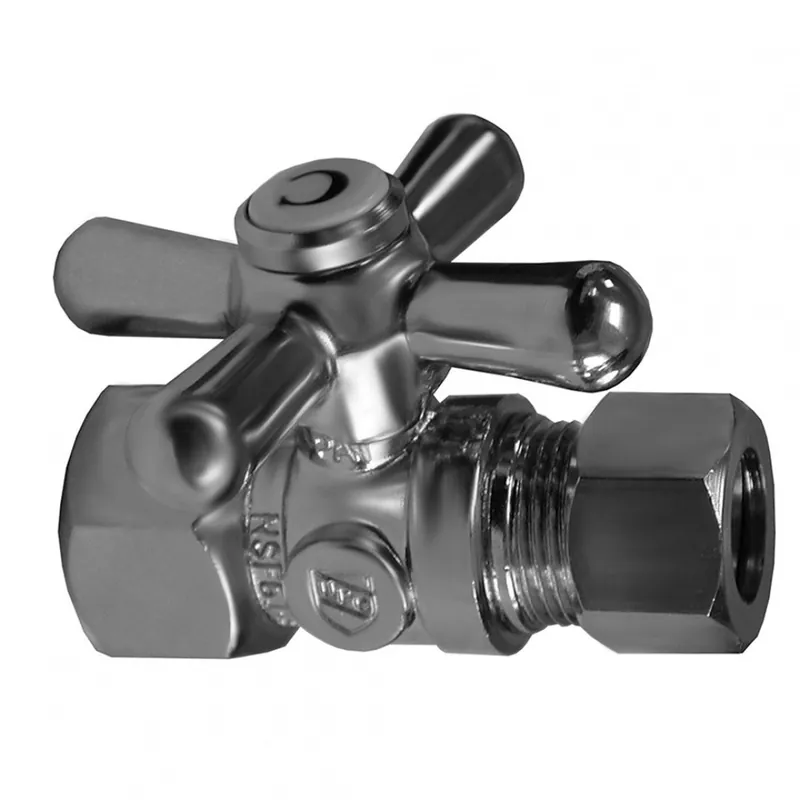 JONES STEPHENS CORP S43031 5/8OD X 3/8OD X-HDL STR STOP CHROME