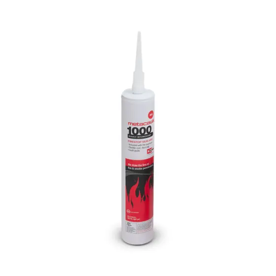 AIRTEC 66640 Metacaulk 1000 Highly Intumescent Firestop Sealant & Smoke Seal, For Construction Joints and Through-Penetration, 10.3 oz Cartridge