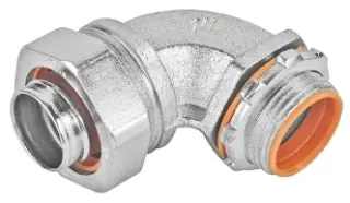Garvin LTC-35090 3-1/2 Malleable Iron Liquid Tight 90 Degree Connector w/Insulated Throat