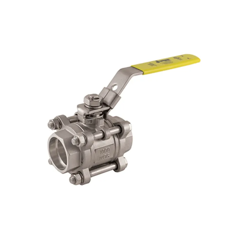 Jomar 500-344 Full Port, 3 Piece 4 Bolt, Swing Out Body, Socket Weld Connection, 1000 WO