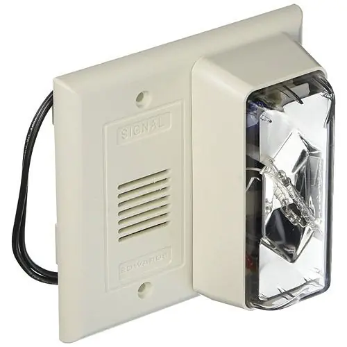 Edwards Signaling 7007B-N5 Call for Assistance Horn/Strobe Clear 120VAC 50/60Hz, 0.115A