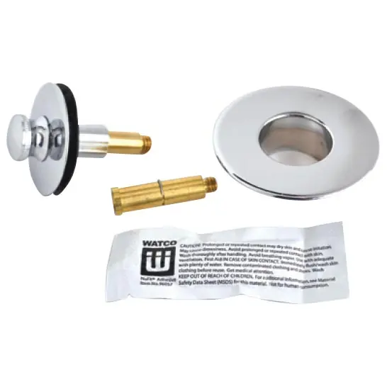 Watco 48600-CP Tub Closure, Brass, Polished Chrome