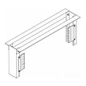 Chatsworth 31420-500 Rack Panel Adapter (Pair) 2 RMU 3.46 in. H 19 in. W to 23 in. W #12-24 Mounting Holes