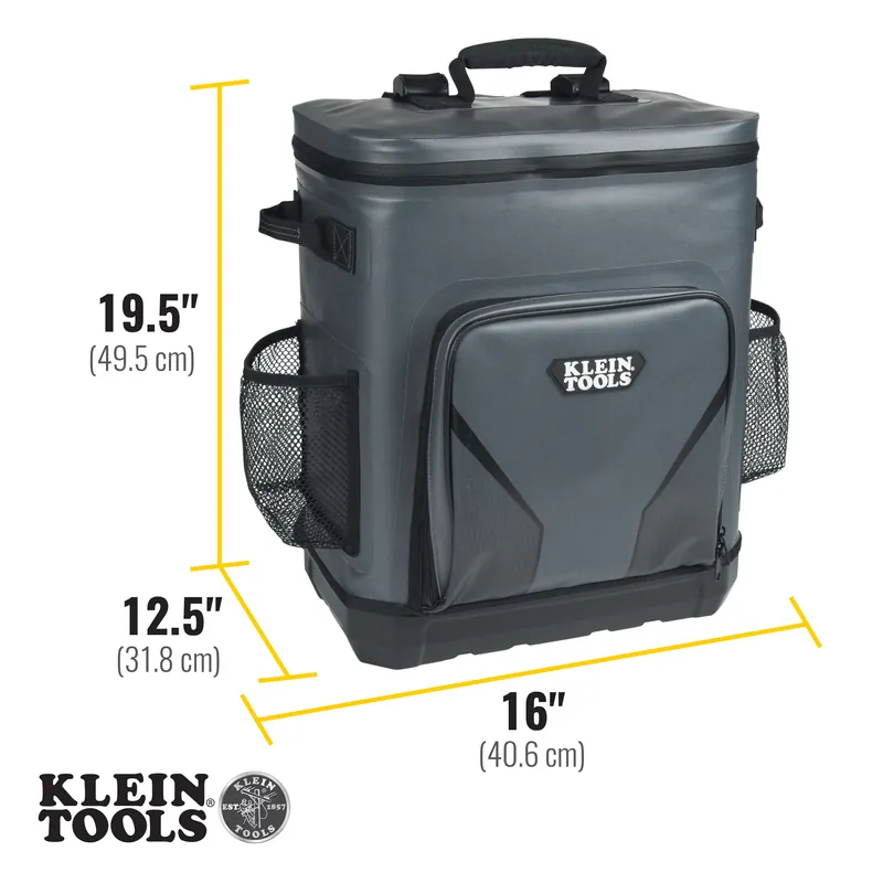 Klein Tools 62810-8 Backpack Cooler Insulated 30 Can Capacity