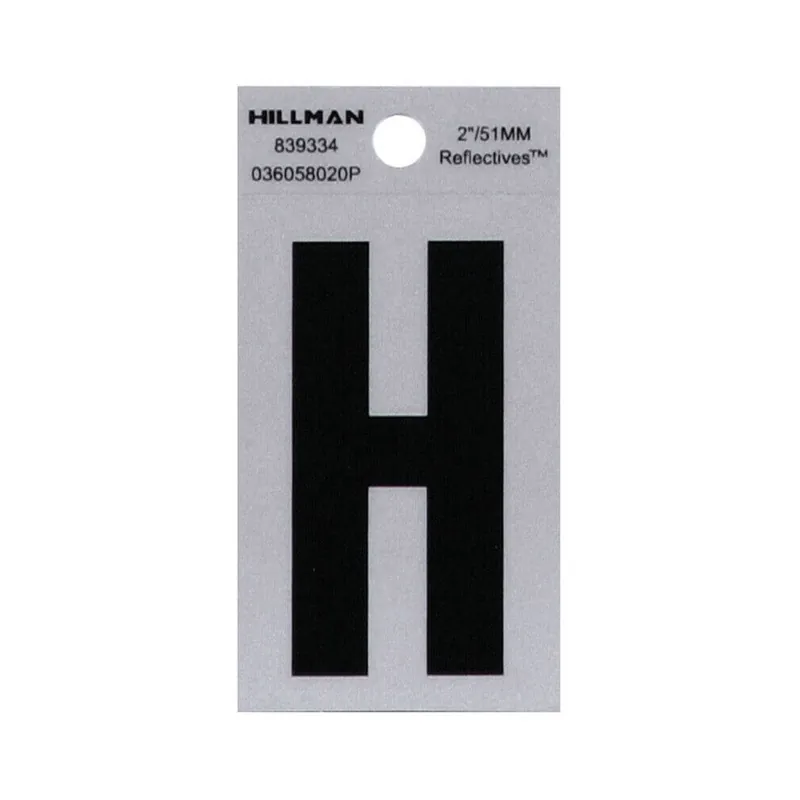 True Value TV101217 2BLK Letter H Adhesive