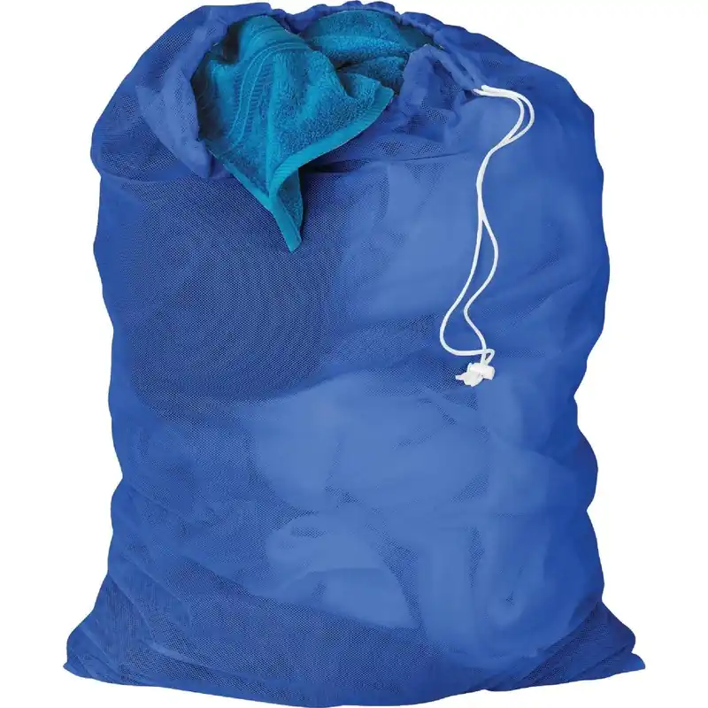 Honey Can Do LBG-01161 Blue Mesh Laundry Bag