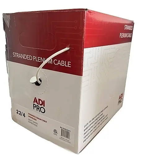 ADI PRO RN-9002501 22/4 Stranded Plenum CL3P Unshielded Cable 500' Express Box