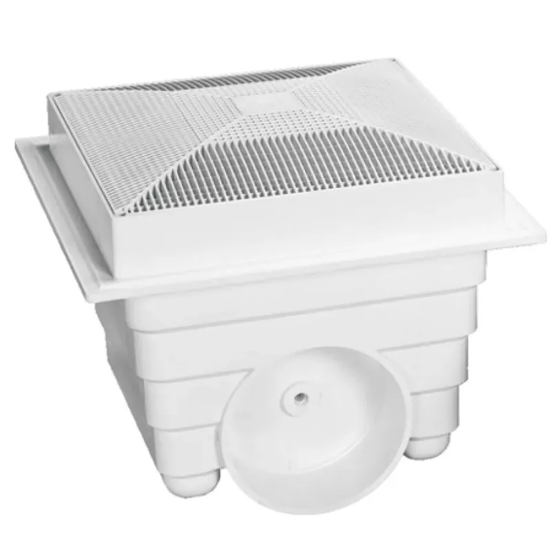 Neptune Benson MLD-SG-1818-WT2 Lawson SuperSump 18 x 18 Main Drain Sump & Grate - White, 2-Pack