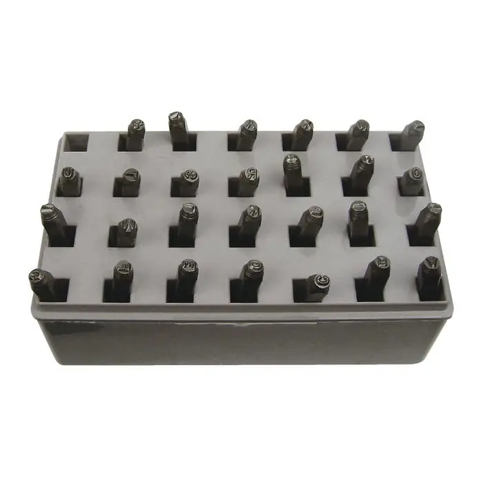 CHHANSON 20300M 1/4 Steel Letter Stamp Set