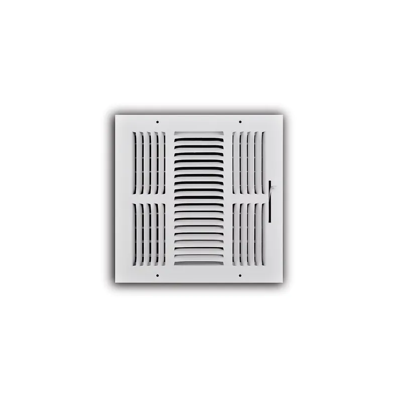 TRUaire 103M08X08 3-Way Side Wall/Ceiling Register 8 Inch x 8 Inch