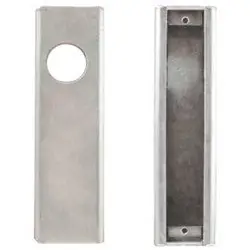 KEEDEX INC K-BXA/R Weldable Box, Narrow Style, Mortise, 2-1/6 Width x 1-13/16 Depth x 8 Height, 1-1/8 Backset, 14 Gauge Steel, For Schlage Adams Rite Series