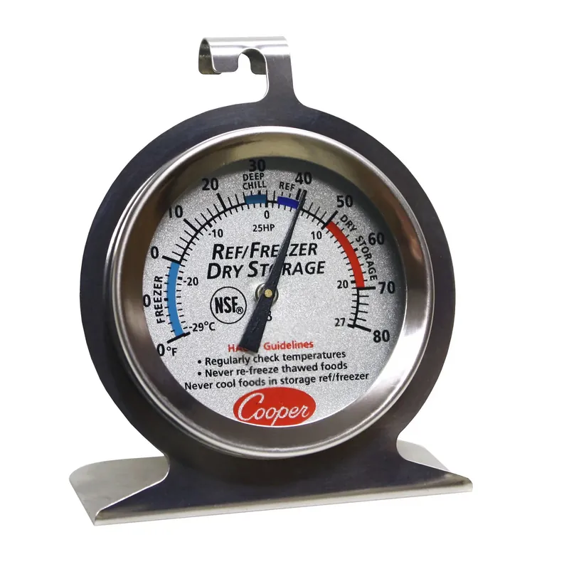 Cooper-Atkins 25HP-01-1 Refrigerator Freezer Dry Storage Thermometer 2 Inches