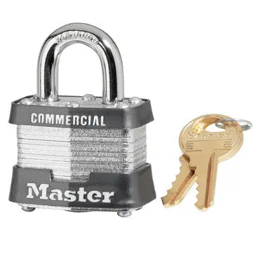 MASTER LOCK COMPANY 3LFKA A112 Tumbler Padlock Keyed Alike 1-9/16 Width A112 Key
