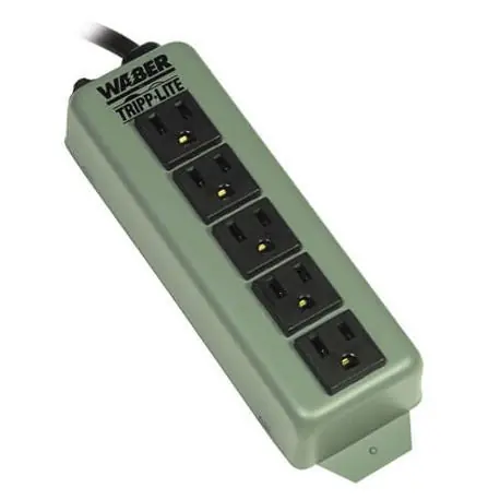 Tripp Lite 602 Power Strip 120 VAC 15 A 5 Outlets 6 ft L Cord