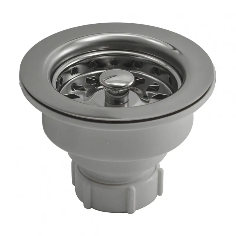 JONES STEPHENS CORP B02405 POLISHED NICKEL (PVD) BASKET STRAINER
