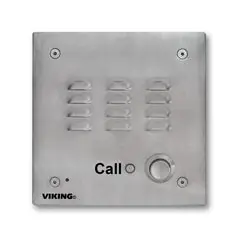 VIKING E-30-IP VoIP Stainless Steel Handsfree Speaker Phone, Vandal-Resistant 14 Gauge Louvered Stainless Steel, Flush Mount with Included Rough-In Box or Surface Mount with an Optional VE-5x5