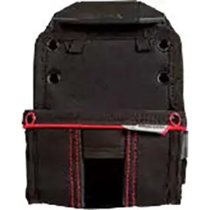 JS Products LS-93214 6-Pocket Tape Measure Pouch Adjustable Black/Gray