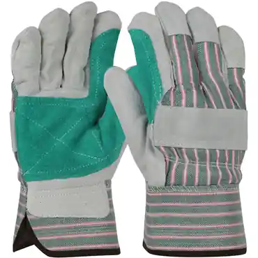 PIP 500DP/XL Green Safety X-Large Leather Palm Gloves