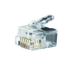 Klein VDV826-600 Modular Telephone Plugs RJ11 6P6C 25-Pack