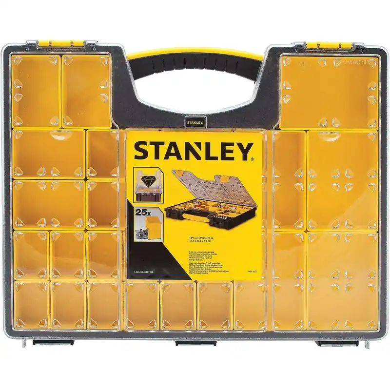 Stanley 014725R Professional Tool Organizer 25 Compartments