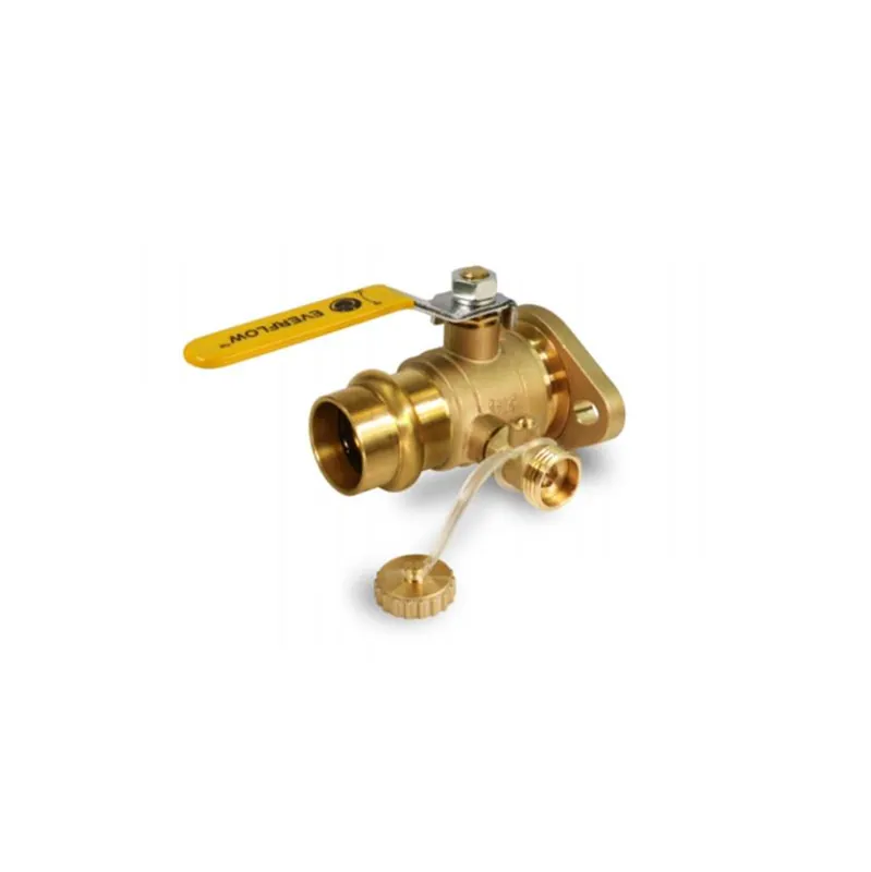 EverFlow 520R002 2 Press Rotating Flanged Ball Valve With Purge - Pair Of 2